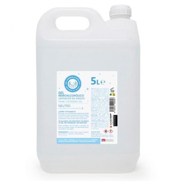 garrafa 5 litros gel hidroalcoholico